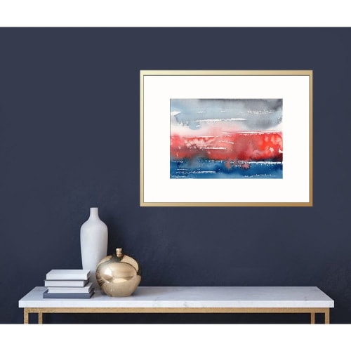 Fall of the Valkyrie | Watercolor Painting in Paintings by Brazen Edwards Artist