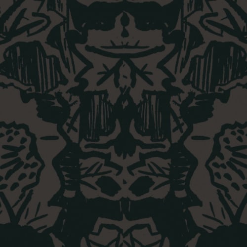 Indian Floral (XL), Polonium | Fabric in Linens & Bedding by Philomela Textiles & Wallpaper