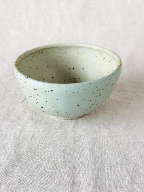 Bowl, Rice Bowl, Japanese Chawan - Seafoam, Modern Handmace Ceramics | Dinnerware by Tomoko Ceramics