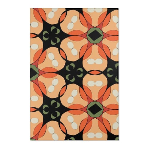 Tropical Floral Area Rug | Rugs by Odd Duck Press