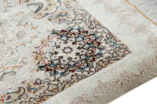Rug & Kilim’s Modern Classics Rug with Red Medallion | Rugs by Rug and Kilim