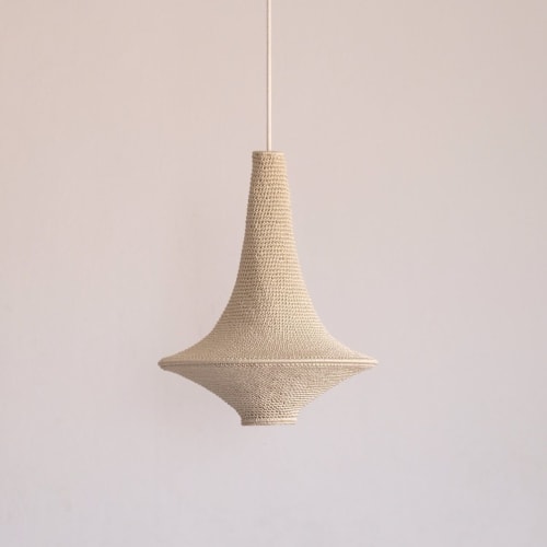 Wahad Crochet Pendant Lamp - Medium | Pendants by Hamimi