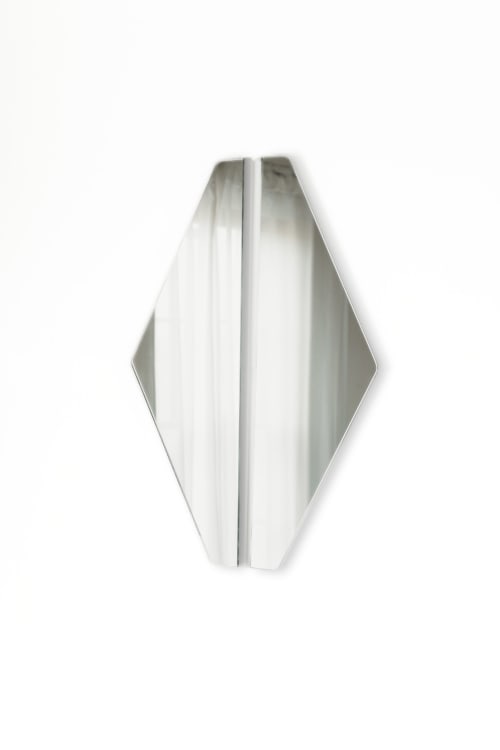 "Aria Refract"-Clear Diamond Reflected Set STANDARD SIZE | Mirror in Decorative Objects by Candice Luter Art & Interiors