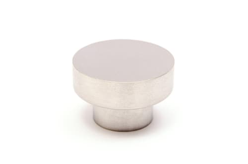 Dot 30 Brushed Aluminum Knob | Hardware by Windborne Studios