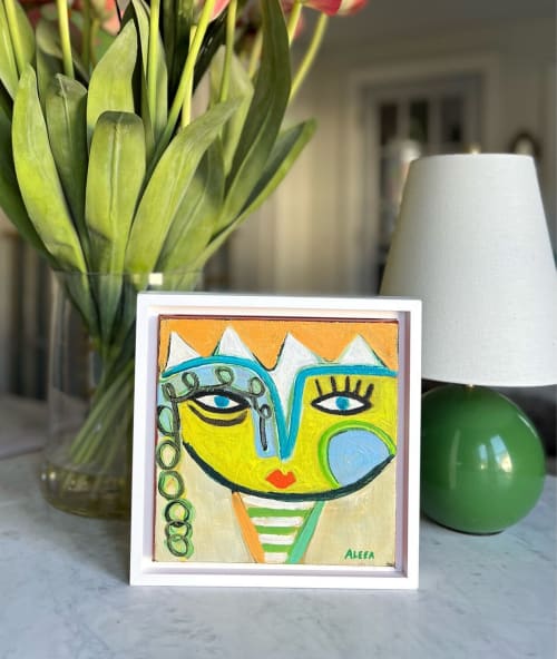 "Bernadette” Commission available, please inquire | Oil And Acrylic Painting in Paintings by Aleea Jaques - Aleea Art Studio