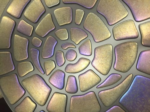 Spiral Chameleon Mural | Decorative Objects by PlusObject