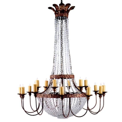 SL1307 Iron and Crystal | Chandeliers by Alan M