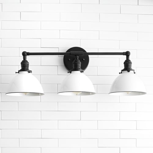 Farmhouse Vanity - 3 shade Fixture - Model No. 0085 | Sconces by Peared Creation