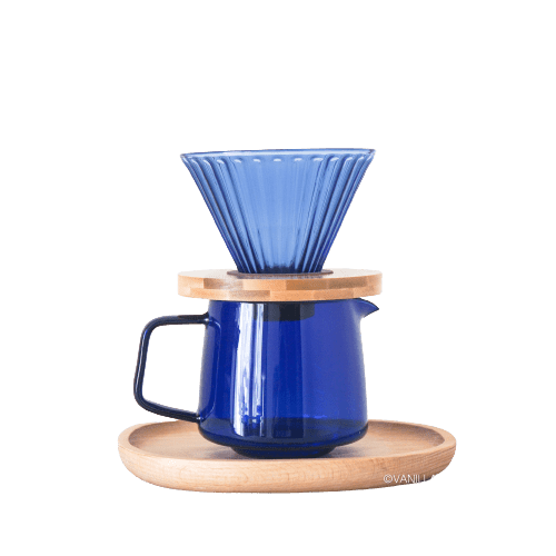 .Fluted Glass Pour Over Set. | Drinkware by Vanilla Bean