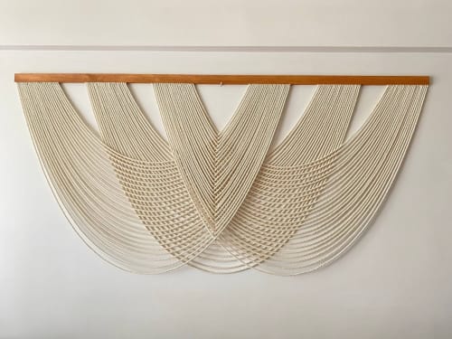 Contemporary Macrame Tapestry - Handcrafted Boho Wall Hanging for Modern Home Decor | Macrame Wall Hanging in Wall Hangings by RavaTapestryArt