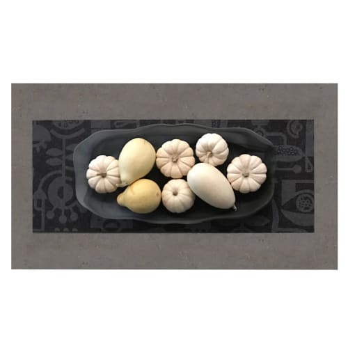 Table Runner Merino Wool Felt 'Living Laboratory' Charcoal | Linens & Bedding by Lorraine Tuson
