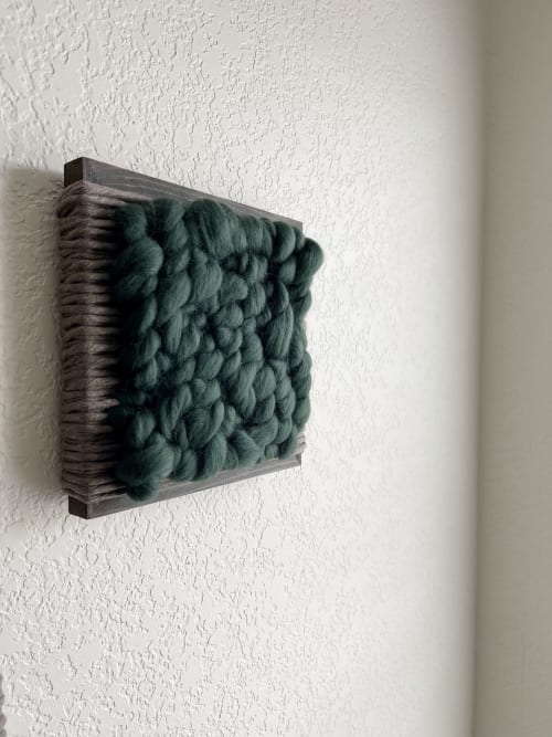 Woven Tile- Fluff Series no. 3 | Wall Sculpture in Wall Hangings by Mpwovenn Fiber Art by Mindy Pantuso