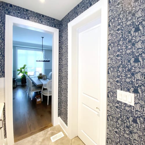 Jaipur Jam Wallcovering: 24in wide x 10ft long | Wall Treatments by Robin Ann Meyer