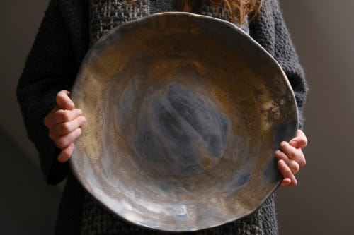 Serving platter -Bronze Goddess | Serveware by Laima Ceramics