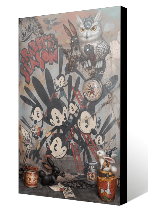 "Rabbit Season" - Canvas Edition | Prints in Paintings by Greg "CRAOLA" Simkins