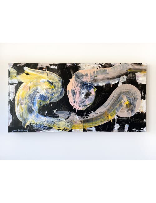 Fall Wind Original Painting on Canvas | Oil And Acrylic Painting in Paintings by Jessalin Beutler