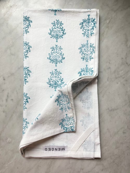 Tea Towel - Lotus, Saltwater | Linens & Bedding by Mended