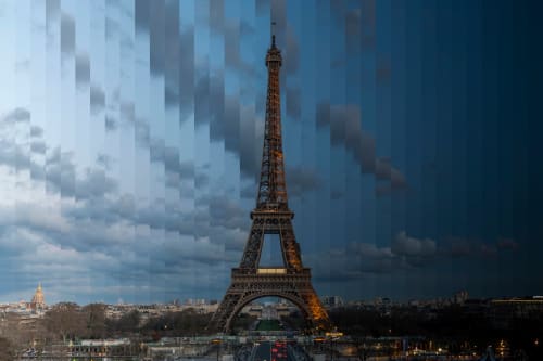 Time Slice Eiffel Tower | Photography by Richard Silver Photo