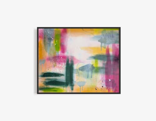 The World Beneath the Surface 18x24in – Contemporary Abstract Painting | Oil And Acrylic Painting in Paintings by Abby May