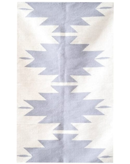 Gray Cleo Handwoven Kilim Rug | Area Rug in Rugs by Mumo Toronto