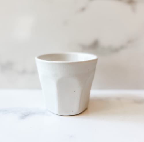 Daily Ritual Fluted Tumbler Small - Piedra Blanca Collection | Drinkware by Ritual Ceramics Studio