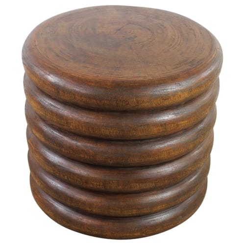 Haussmann® Mango Stacked Rings Table 20 D x 18 in High | Coffee Table in Tables by Haussmann®