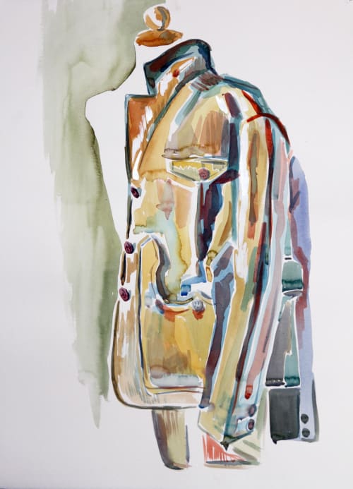 Jacket- a Momento Mori | Watercolor Painting in Paintings by Eric Farache Artist
