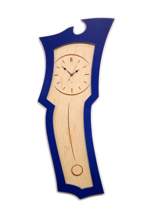 Clock No. 3 - Abstract Pendulum Wall Clock | Decorative Objects by Dust Furniture
