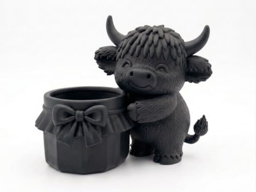 The Cow Jam Pot Planter | Plant Stand in Plants & Landscape by Kimi Craft Corner