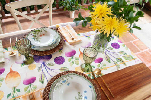 Radish Table Runner | Linens & Bedding by OSLÉ HOME DECOR