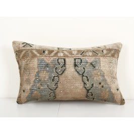 Handmade Pillow Case, Ethnic Carpet Rug Pillow, Handwoven Tu | Pillows by Vintage Pillows Store