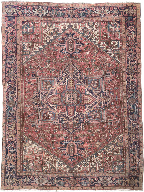 AIRY DREAM Antique Heriz Rug | Area Rug in Rugs by The Loom House