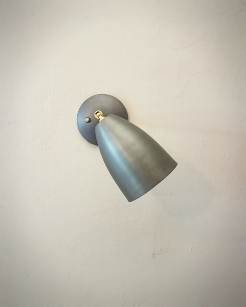 Adjustable Wall Light - Gold and Silver Modern Sconce | Sconces by Retro Steam Works