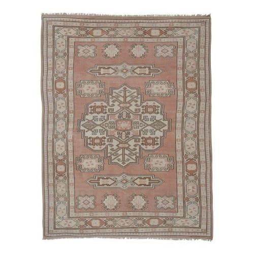 Decorative Turkish Rug, Soft Color Oushak Rug, Living Room | Rugs by Vintage Pillows Store