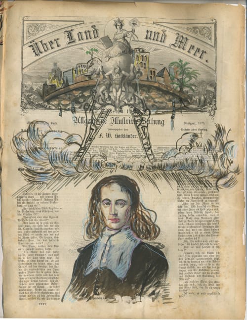 Spinoza and the Many Ladders | Watercolor Painting in Paintings by Eric Farache Artist