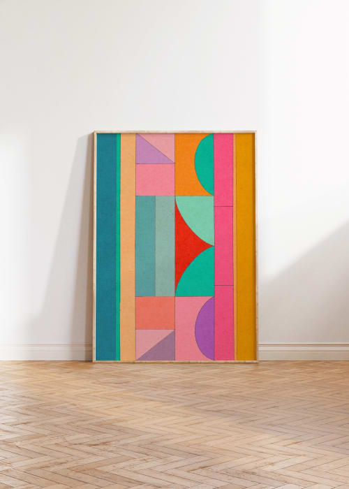 Colorful Dimensions Art Print | Prints by Britny Lizet