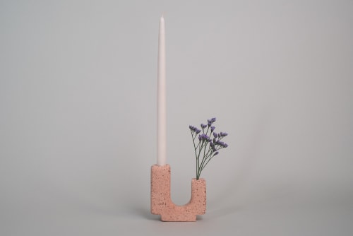 Bud Vase Candleholder | Candle Holder in Decorative Objects by Tropico Studio