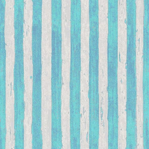 Cobra Stripe, Aquamarine | Linens & Bedding by Philomela Textiles & Wallpaper