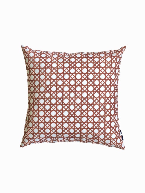 Cane Pillow Cover - Clay | Pillows by Cait Courneya