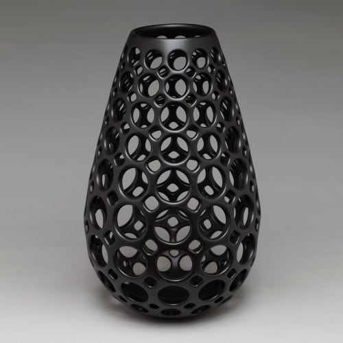 Elongated Teardrop Lace Vessel | Decorative Objects by Lynne Meade