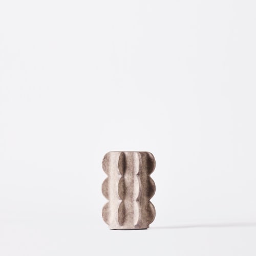 Arcissimo Vase Grey Small | Work by District Loom
