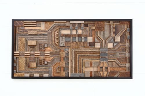 Circuit Board: Wood wall sculpture | Wall Hangings by Craig Forget