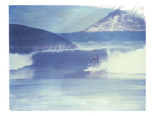 Through Wet Blue Paint | Photography by She Hit Pause