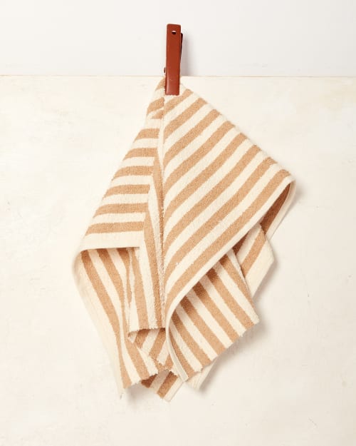 Everyday Hand Towel - Fawn Stripe | Textiles by MINNA