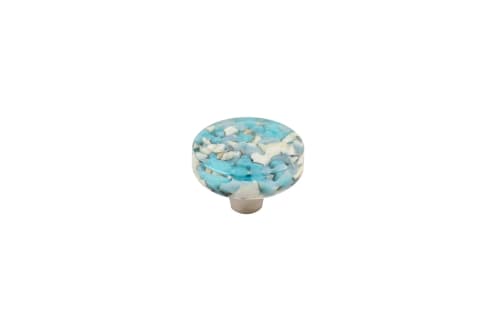 Pebbles Turquoise Circle Knob | Hardware by Windborne Studios