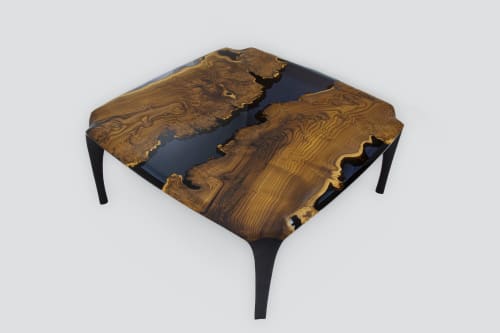 2023 Epoxy Coffee Table - Modern Resin Coffee Table | Tables by TigerWoodAtelier