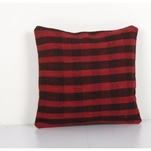Handmade Decorative Throw Pillow, Ethnic Red Kilim Pillow, H | Pillows by Vintage Pillows Store