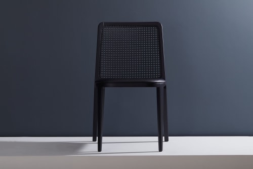 "Wing" CW9. Monochrome Black | Dining Chair in Chairs by SIMONINI