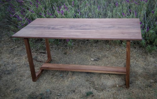 Moderna Walnut Desk | Dining Table in Tables by Simon Silver Designs