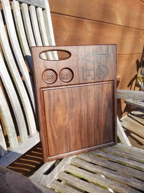 Black Walnut Wooden Cutting Board | Serveware by Carlberg Design